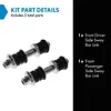 TRQ Front Sway Bar Stabilizer Link Set Compatible with 2004-2006 Scion xA xB 2000-2005 Toyota Echo