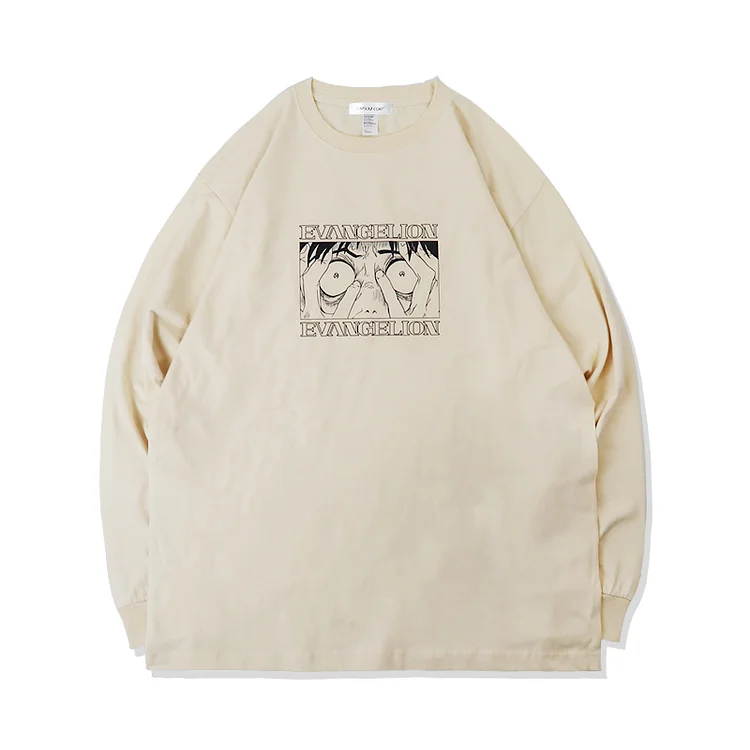 Pure Cotton Neon Genesis Evangelion Shinji Long Sleeve T-shirt weebmemes