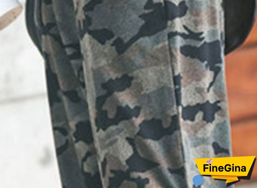 Camouflage Printed Casual Sports Pants