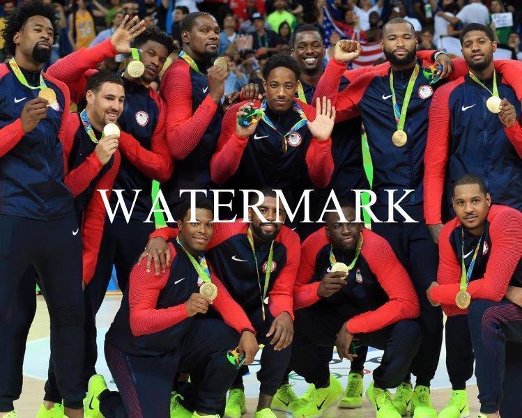 TEAM USA BASKETBALL Gold Rio Curry - Thompson - Carmelo 8 x 10 Photo Poster painting Campions