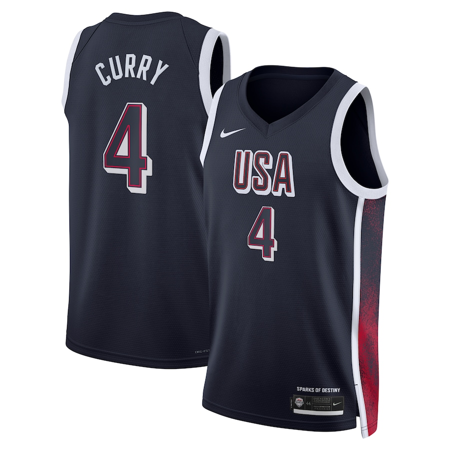 2024 Paris Olympic Games USA Dream Team #4 curry Hot Pressed Jersey mysite