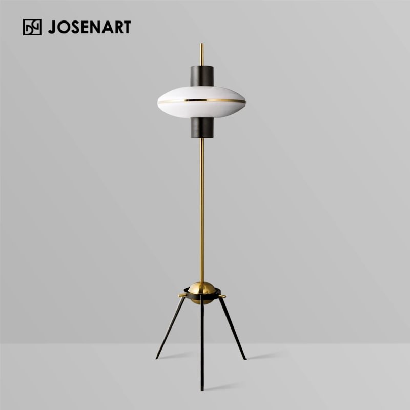 Minimalist Glass Shade Floor Lamp