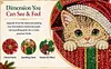 Crystal Dot Art Light Catcher Kit Kitten Christmas 9.45x9.45in