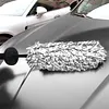 2pcs Wheel Barrel Brush Microfiber Wheel Cleaner Brush Removable Cover Auto Tire Cleaning Scrubber Auto Accessories for Car Maintenance Vehicle Wash Tool (black)