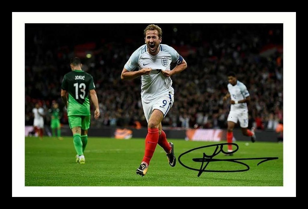 Harry Kane - England Autograph Signed & Framed Photo Poster painting 1