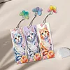 3Pcs DIY Pearl Diamond Painting Bookmark with Butterfly Pendant Diamond Art Bookmark Home Office Supplies Gift for Book Lovers