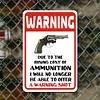 Warning - Vintage Metal Signs(12*16Inch) - Warning