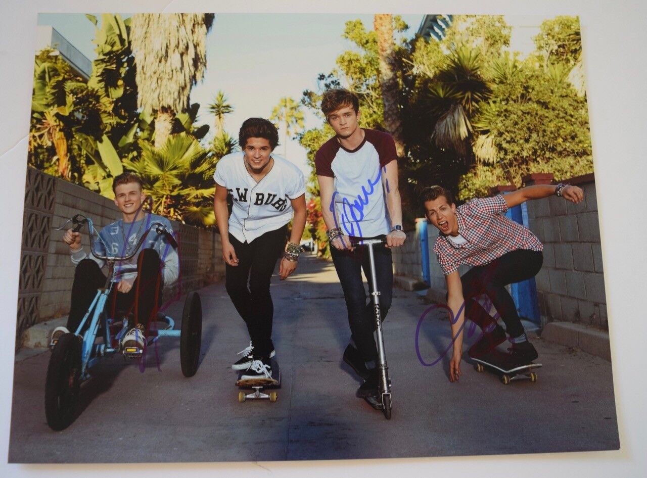 THE VAMPS Signed Autograph 11x14 Photo Poster painting Connor Tristan & James COA VD