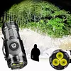 Bright LED Flashlight USB Rechargeable Portable Outdoor FlashLight 18350 Battery
