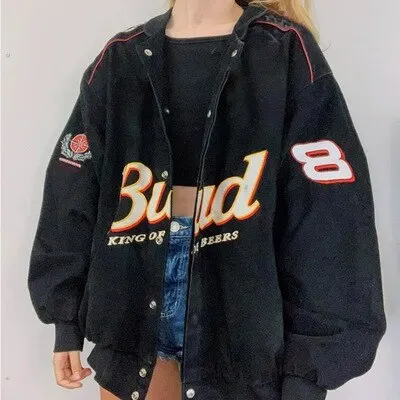 Women's Winter New Printed Casual Loose Long Sleeve Windbreaker Jacket Trend Hooded Jacket Fashion