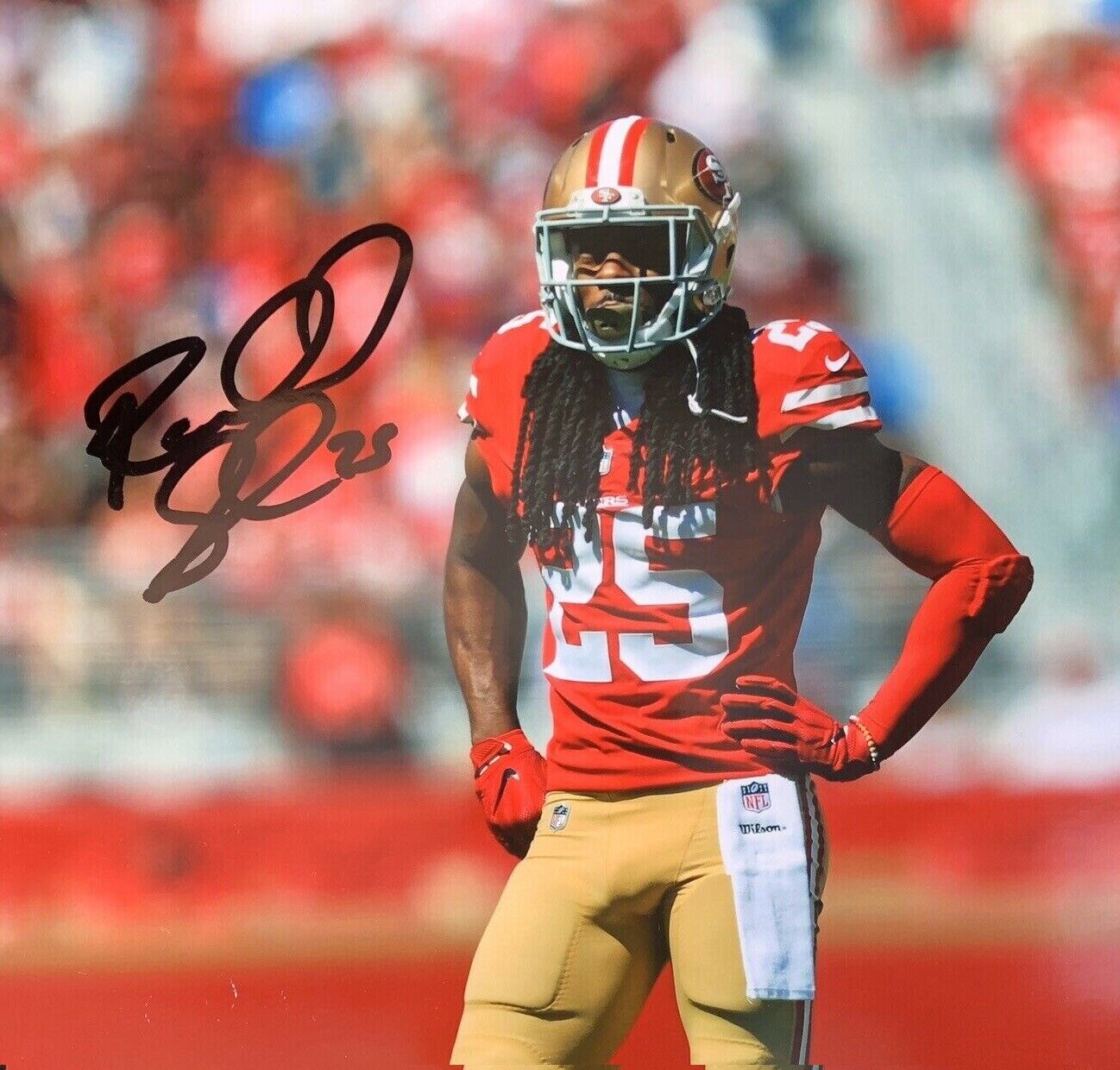 Richard Sherman Autographed Signed 8x10 Photo Poster painting ( 49ers ) REPRINT