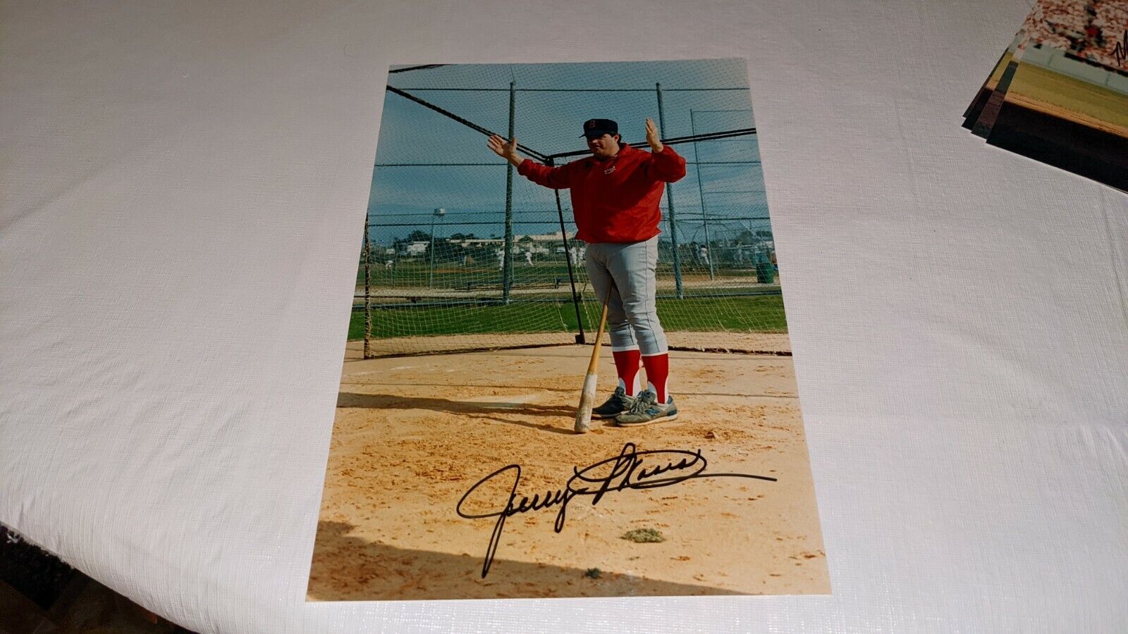 Jerry Moses Boston Red Sox Signed 8 x 12