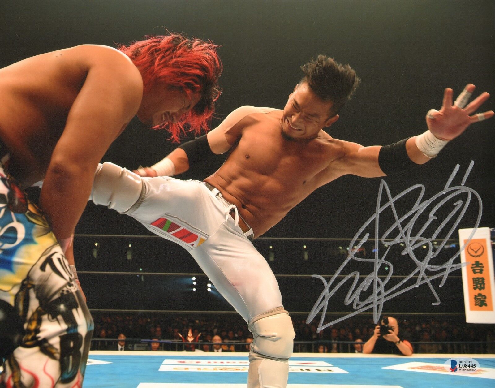 Kushida Signed 11x14 Photo Poster painting BAS COA New Japan Pro Wrestling Picture Autograph 445