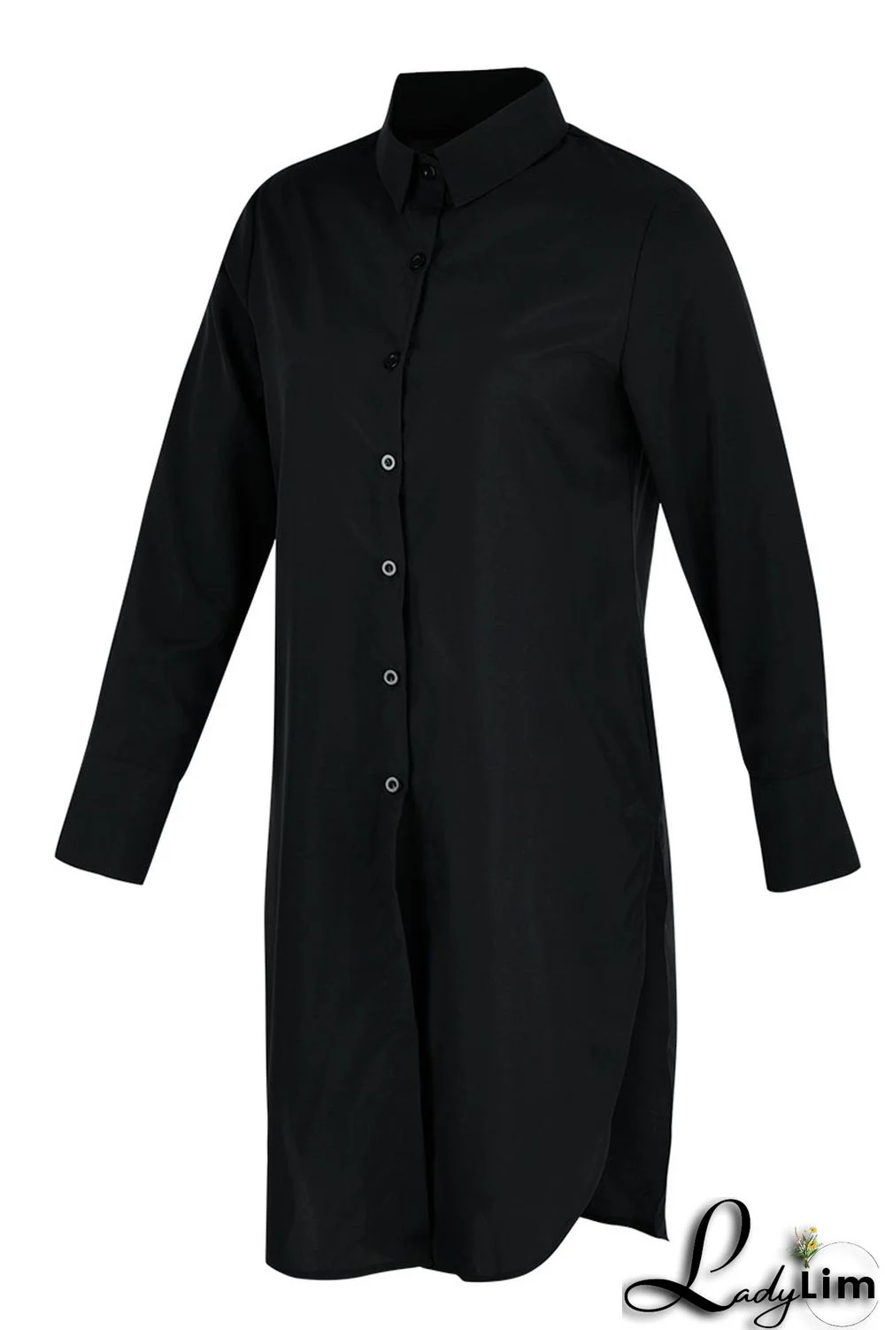 White Casual Solid Patchwork Buckle Asymmetrical Turndown Collar Tops