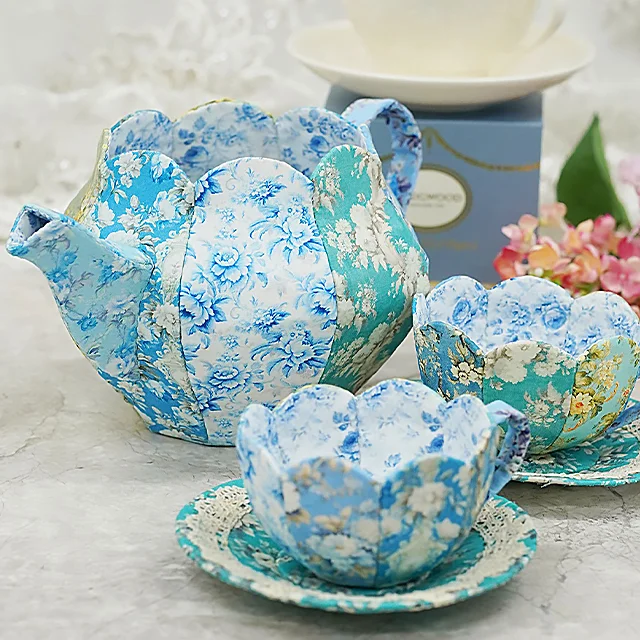 DIY Fabric Teapot & Teacup Template Set - With Instructions