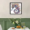 Purple Crystal Twin Seahorses Special Shaped 5D DIY Partial Drill Diamond Painting Kits for Adults Beginners Home Decor Diamonds Dots Gem Art Kits Diamond Art Kit 11.81 X11.81inch