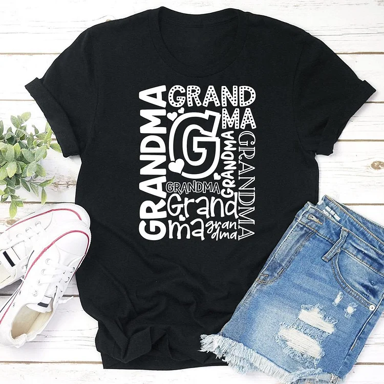 grandma life T-shirt Tee -03686-Annaletters
