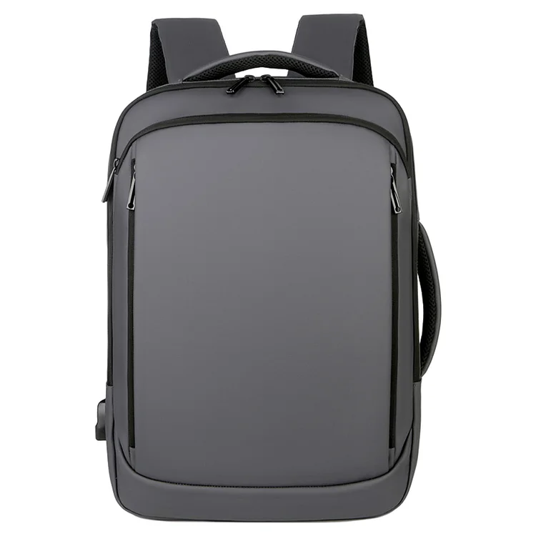 Durable Backpack Men High-Capacity Students Backpack Outdoor Play (Gray no logo)