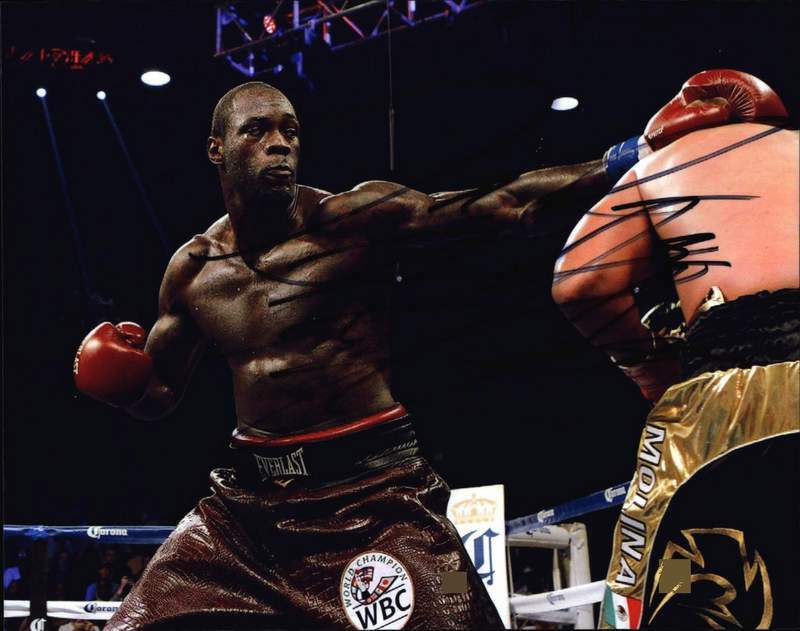 Deontay Wilder authentic signed boxing 8x10 Photo Poster painting W/Certificate Autographed 0001