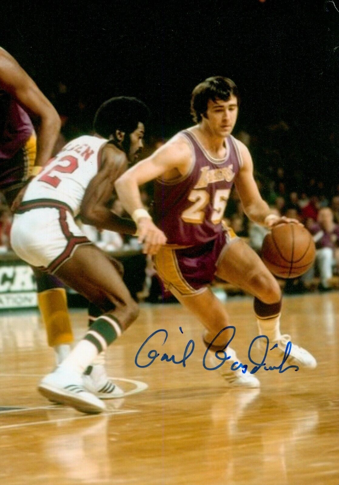 Gail Goodrich Signed 6x4 Photo Poster painting NBA LA Lakers Phoenix sunsulls Autograph + COA