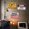 3PCS Warning - Vintage Metal Signs Set - 20*30cm - Warning