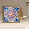 Diamond Painting Special Shaped Drill Mandala With Frame(8.46x8.46inch)