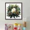 Green Christmas Wreath-11CT Counted Cross Stitch 40*40cm