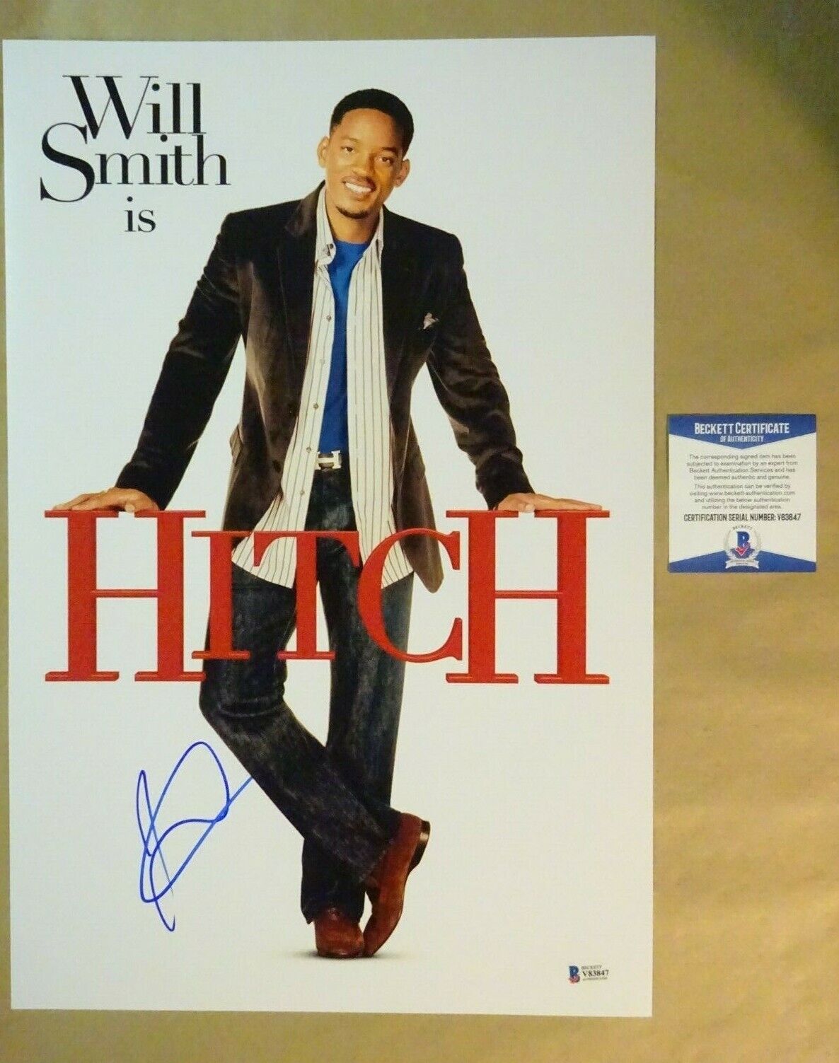 Signed JEFFREY DONOVAN Autographed HITCH 12x18