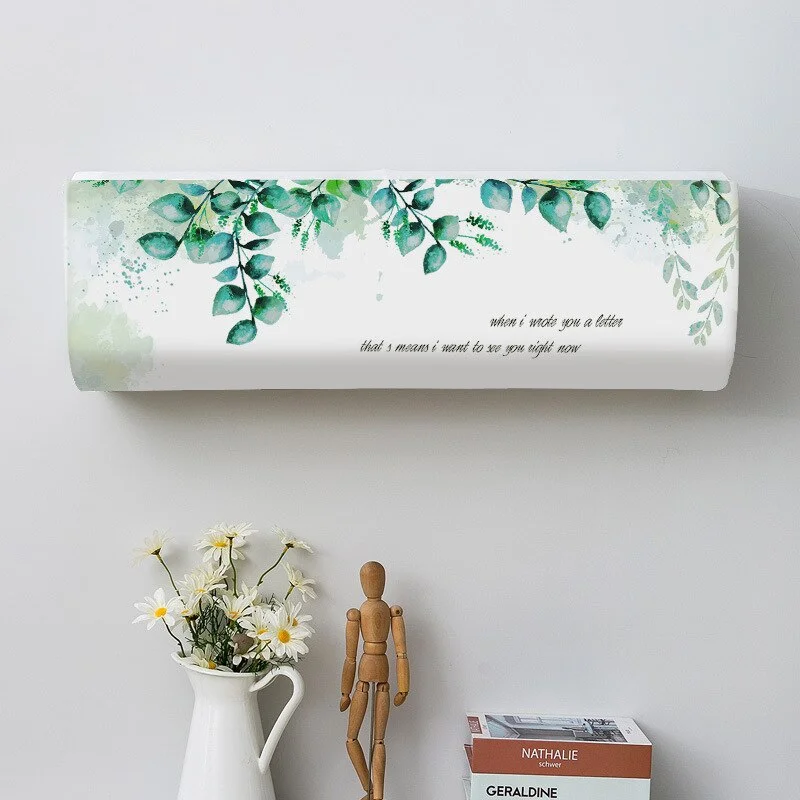 1pc Air Condition Cover Indoor Hanging Air Conditioning Protective Case Nordic Style Dustproof Cover for Home Hotel Decoration