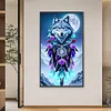 (40*70cm)Wolf - Full Round Drill Diamond Painting