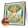 Diamond Painting-DIY Full Round Drill Girl(40x40cm)