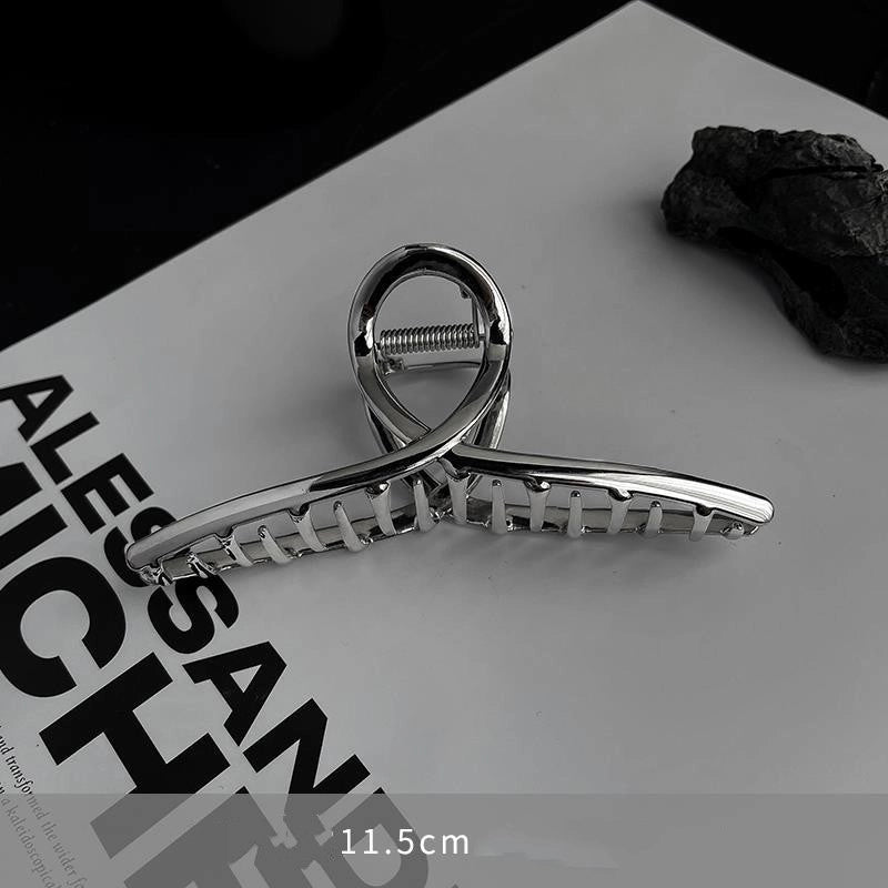 Casual Minimalist Women’s Star Solid Color Alloy Metal Hollow Out Hair Clip Hairpin Hair Claws