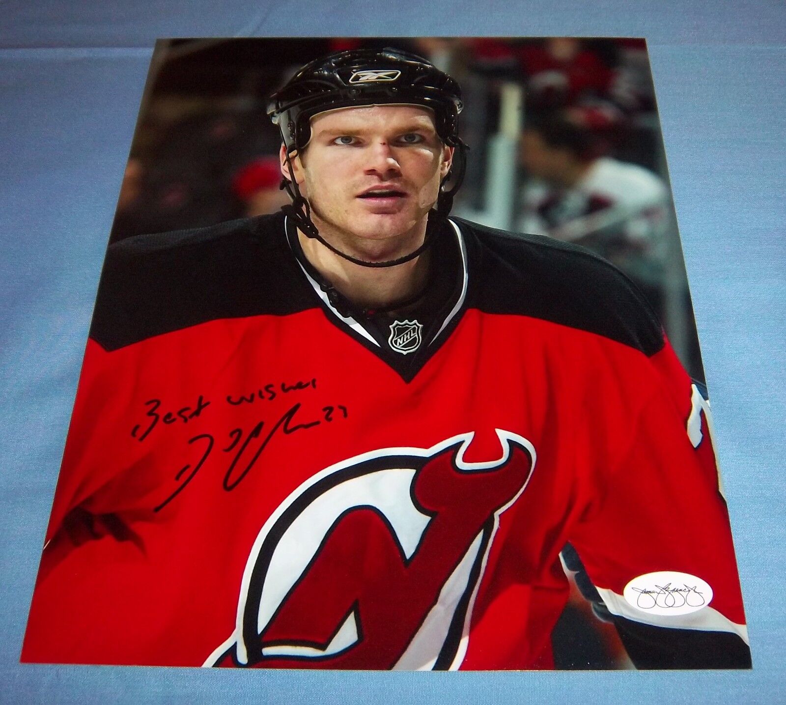 New Jersey Devils David Clarkson Signed Autographed 8x10 Photo Poster painting JSA Hologram B