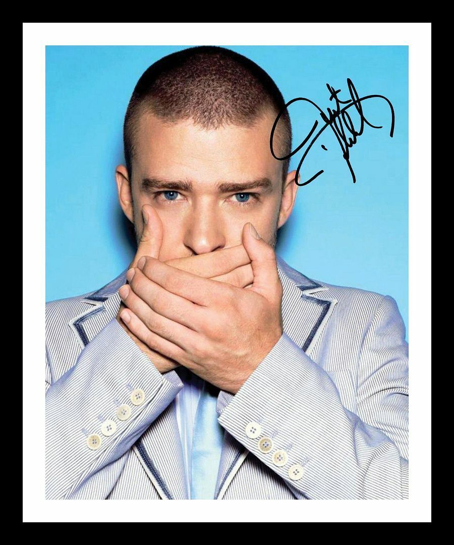 Justin Timberlake Autograph Signed & Framed Photo Poster painting 3