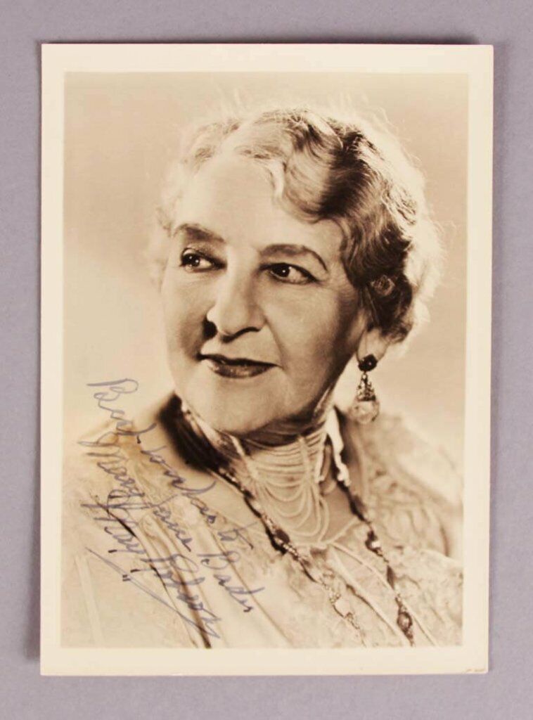 May Robson Signed Photo Poster painting - COA JSA