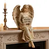 Guardian Angel Shelf Sitter Engraved Memorial Garden Angel Stone Home Decoration
