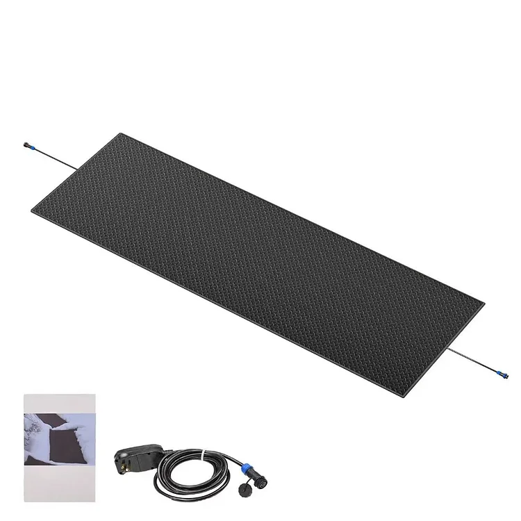 NAIZEA Heated Snow Melting Mats, Residential Snow Melting Stair Mats, Roof and Valley Heating Mats, Snow and Ice Melting Mats, Outdoor Non-slip Mats, 20" x 60"