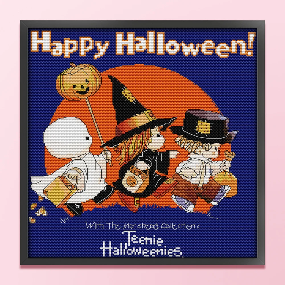 11CT Full Stamped Cross Stitch - Brown Bear Mother Child(Canvas|45*45CM) - Eco-Friendly Cotton Thread