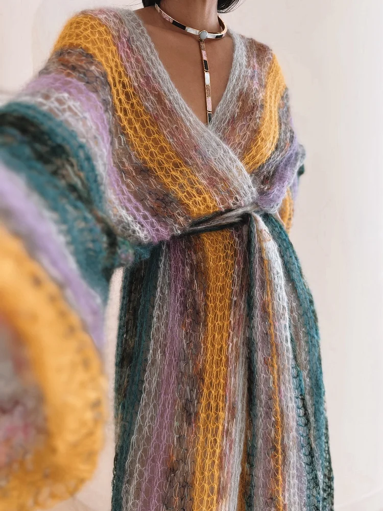 Colorful Crochet Cardigan Digital Pattern