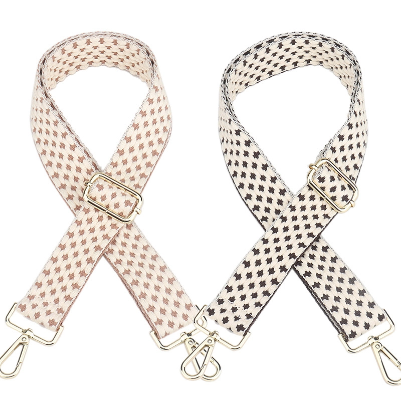 Adjustable Solid Color Wide Shoulder Strap Bag Strap Accessories Bag Strap Canvas Crossbody Strap Backpack Strap Replacement Women