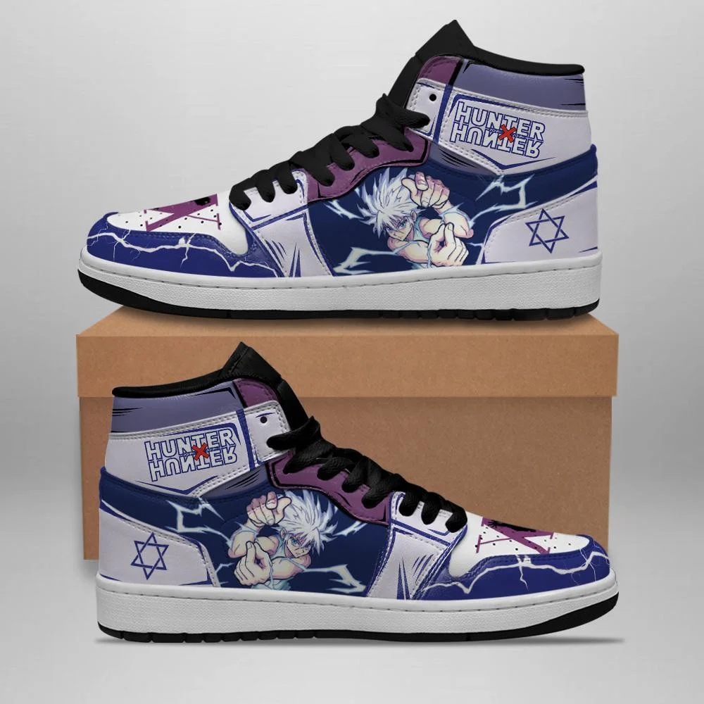 Kingofallstore - Killua Hunter X Hunter Sneakers Godspeed HxH Anime Shoes