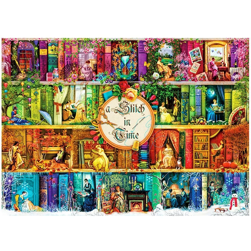 Jigsaw Puzzle 1000 Pieces Interesting Interactive Toys for Boys Girls Assemble Anime Cartoon Picture Games