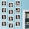 12Pcs DIY Pearl Painting Santa Claus for Home Wall Decor(15x15cm)