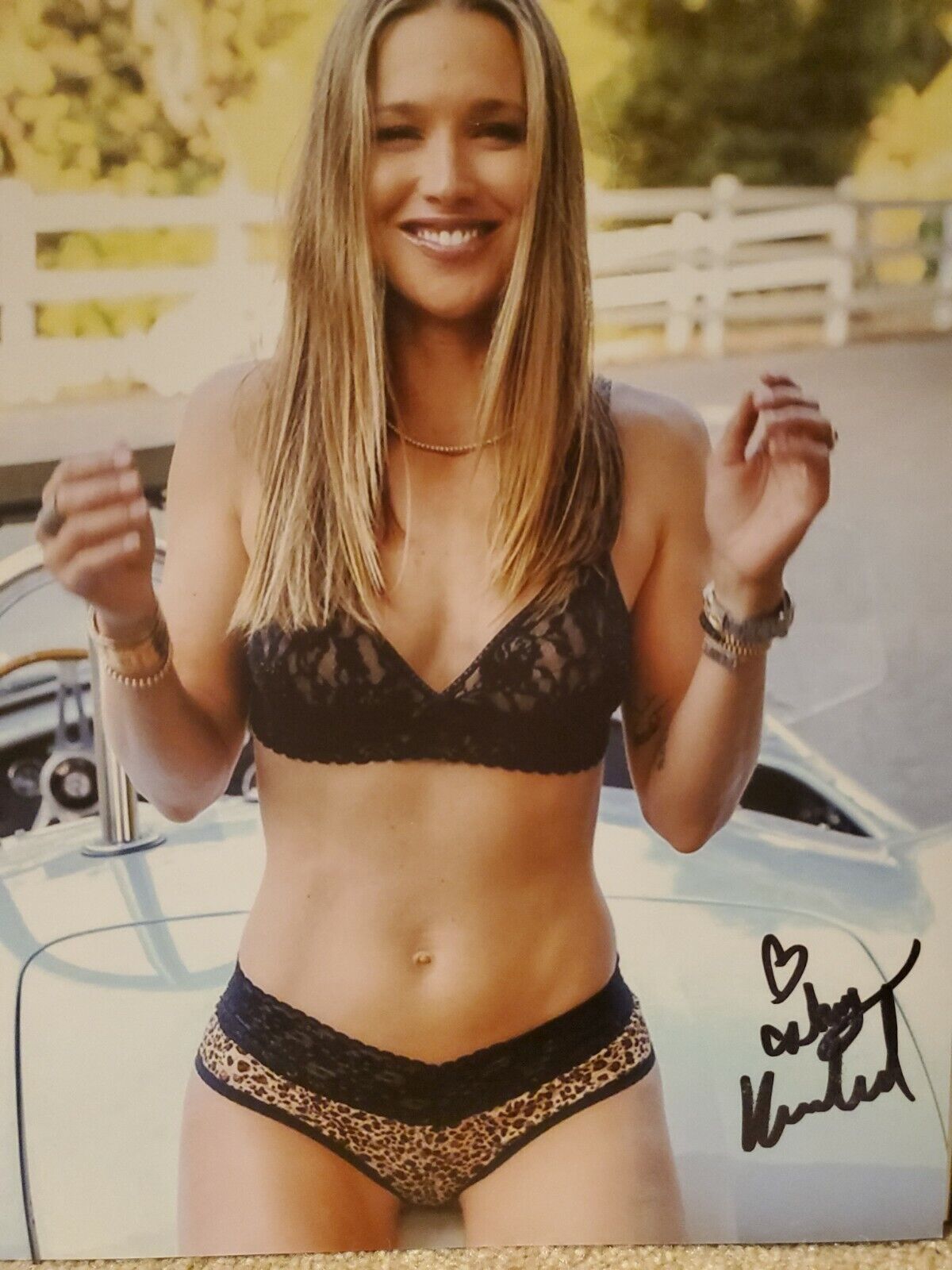 Ashley Harkleroad signed 8x10 Photo Poster painting Hot Sexy tennis Playboy Model Autographed