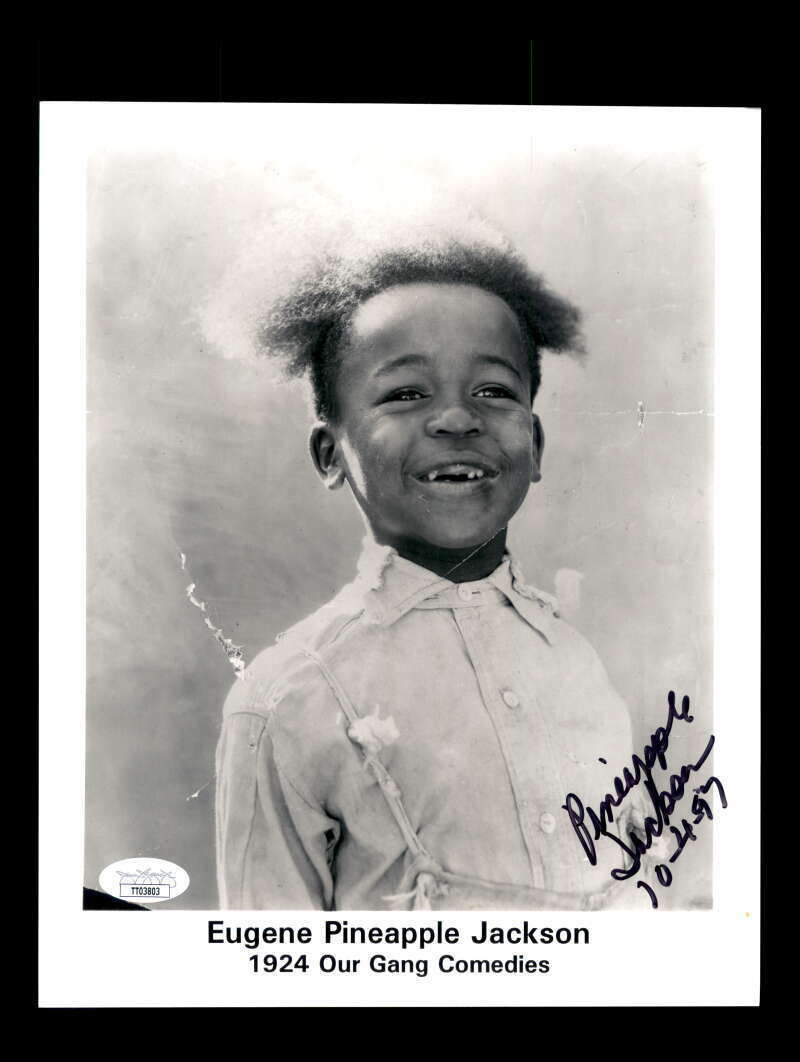 Eugene Pineapple Jackson JSA Coa Signed 8x10 Little Rascals Photo Poster painting Autograph