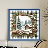 Winter Cabin-11CT Stamped Cross Stitch 40*40cm/15.75*15.75in tapestrymarket