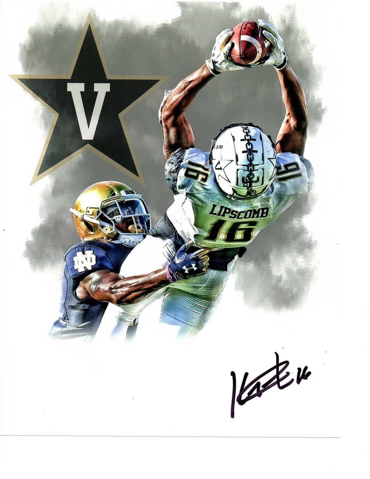 Kalija Lipscomb Vanderbilt signed autographed 8x10 football Photo Poster painting Vandy f