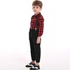 Baby Boys  Winter Autumn Plaid Christmas Sets 2 Pcs