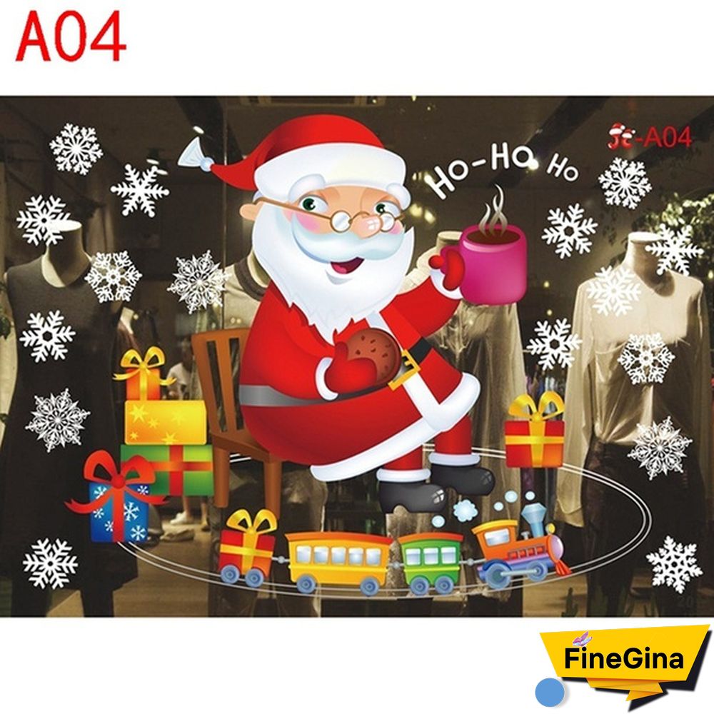 Christmas Decoration Glueless Static Window Sticker