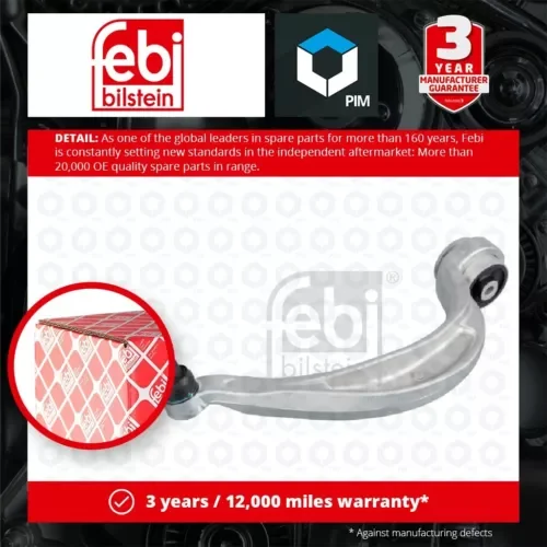 Dronehint Wishbone / Suspension Arm 102989 Febi Track Control 8KD407693C 8KD407693E New Parts